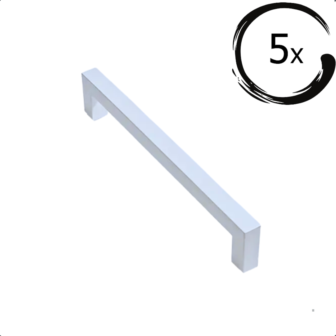 5X Handgreep Twig 128mm Wit