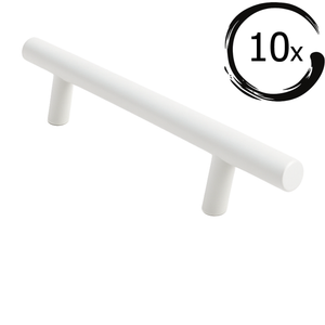 10X Handgreep Denver 160 mm RVS Wit