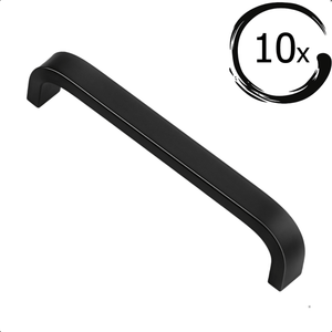 10X Handgreep York 96 mm Rvs Zwart