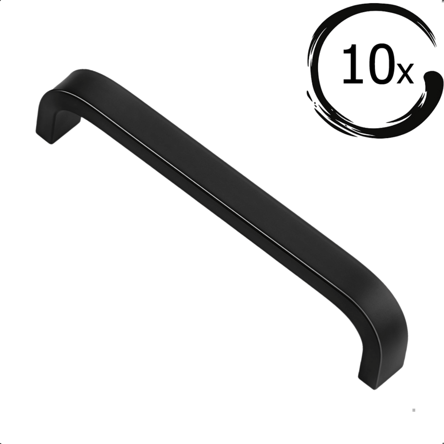 10X Handgreep York 160 mm Rvs Zwart