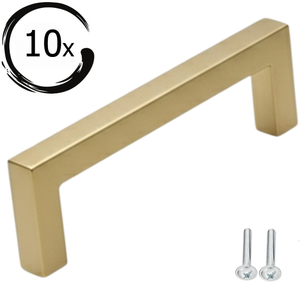 10X Handgreep Dallas 160 mm RVS Goud