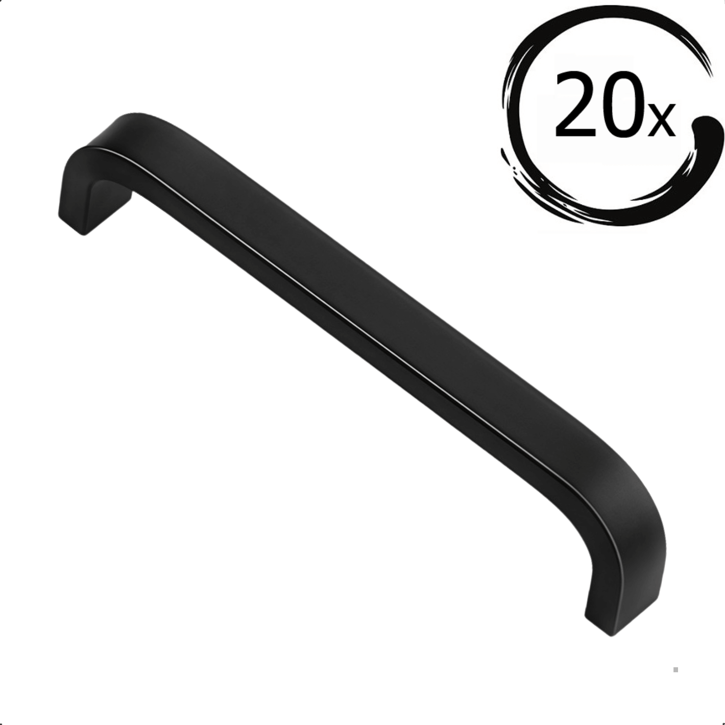 20X Handgreep York 160 mm Rvs Zwart