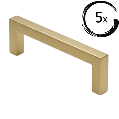 Dallas 128 mm RVS Goud Set 5