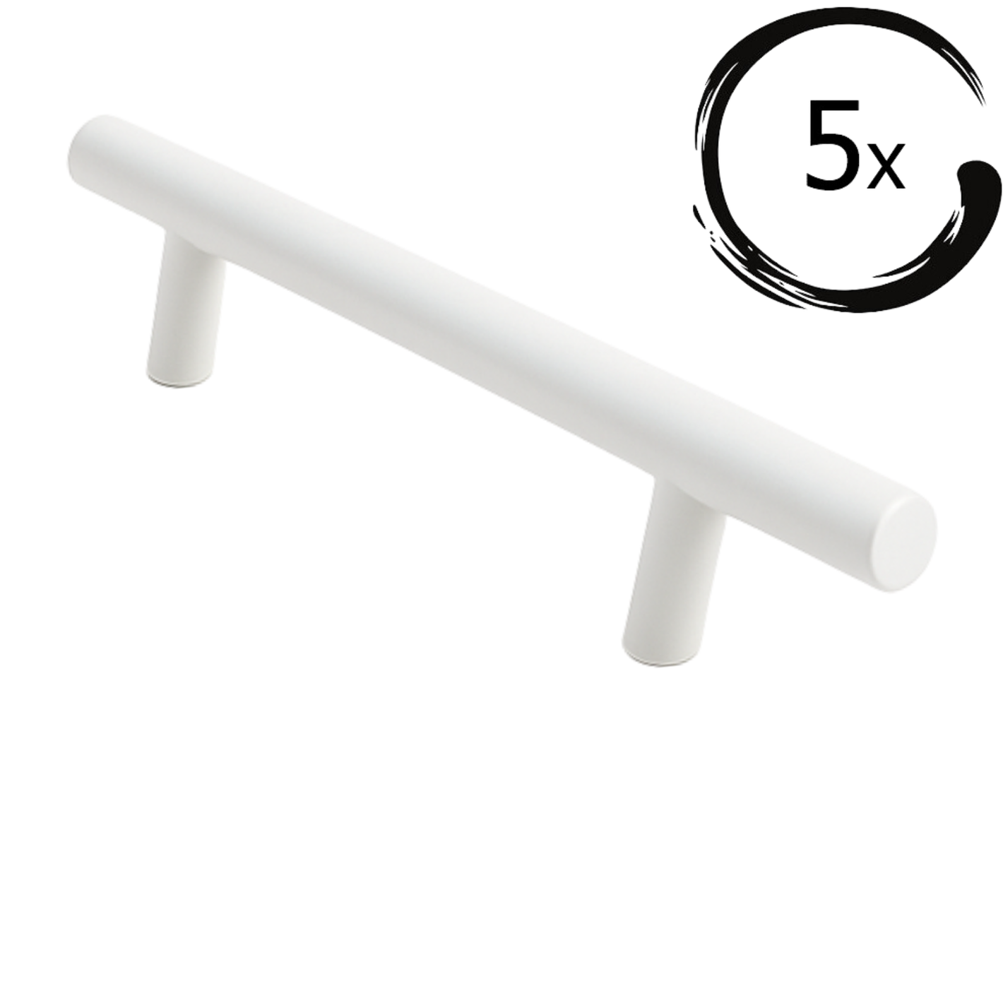 Handgreep Denver 160 mm RVS Wit Set 5