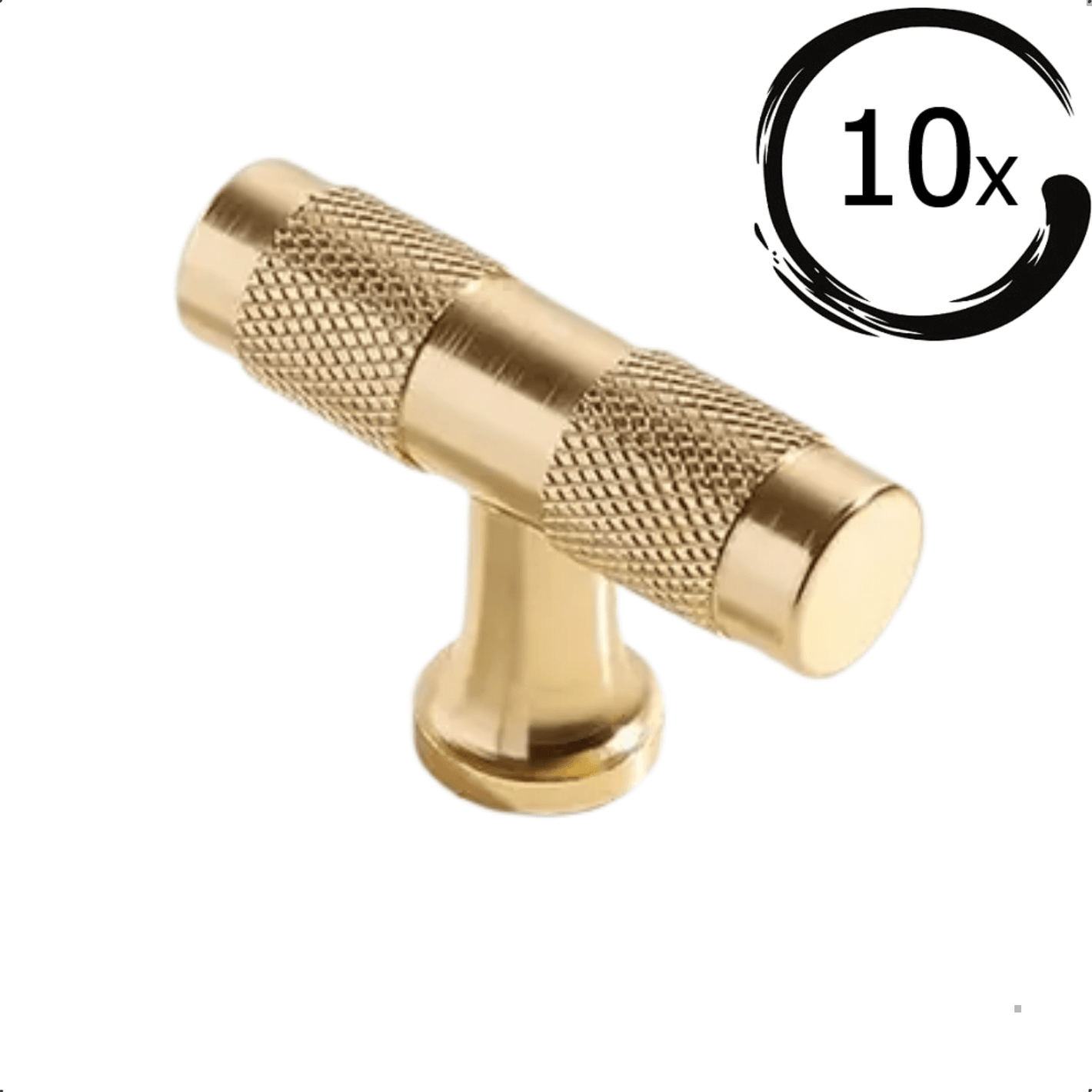 10X Deurknop Erie goud