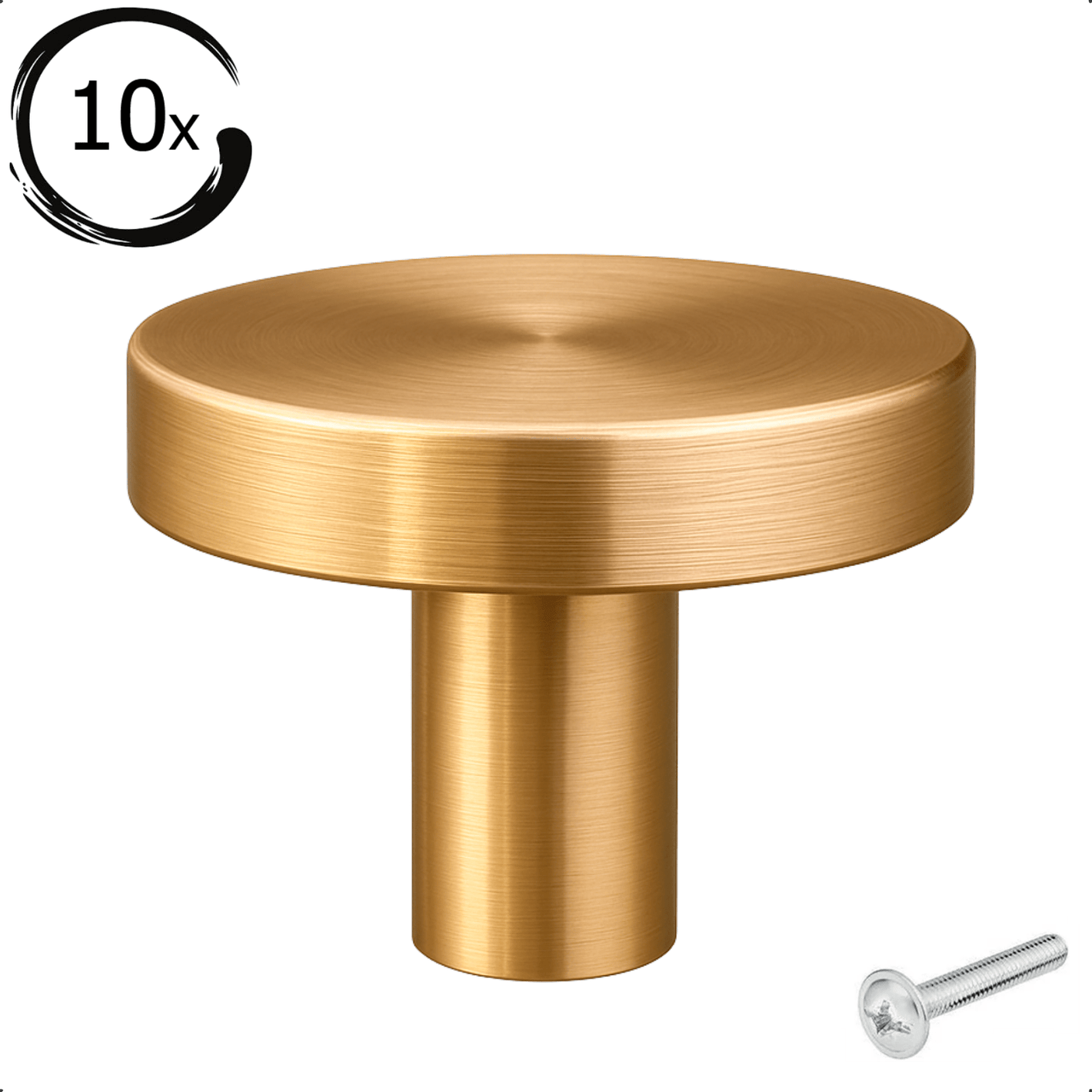 10X Deurknop 30mm Goud – Harbor - BY MJM - GMJ79-10