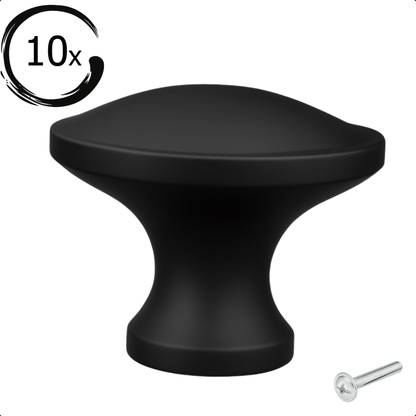 10X Deurknop 32mm Zwart – Rapid - BY MJM - GMJ93-10