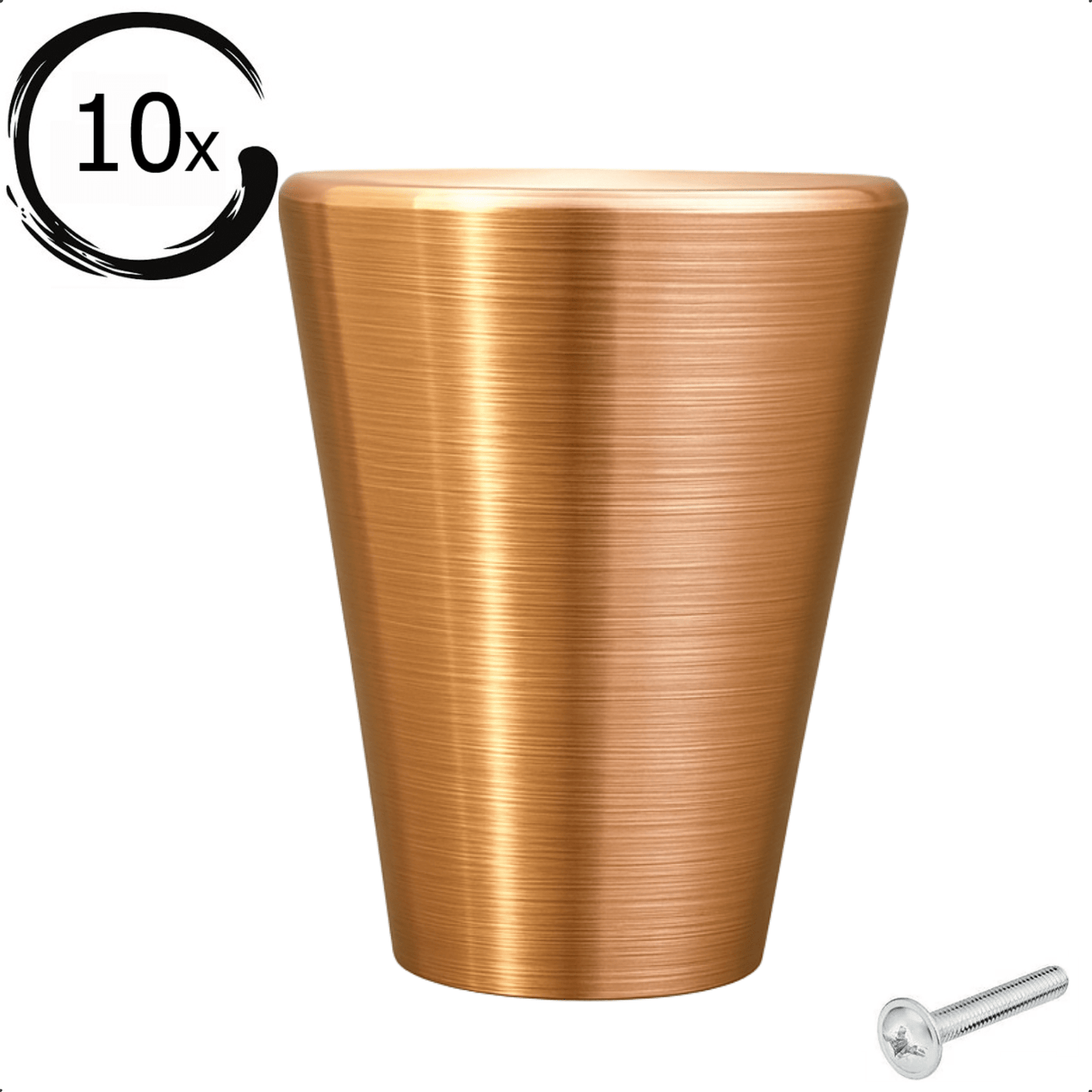 10X Deurknop / Meubelknop Akron Goud - BY MJM - GMJ71-10