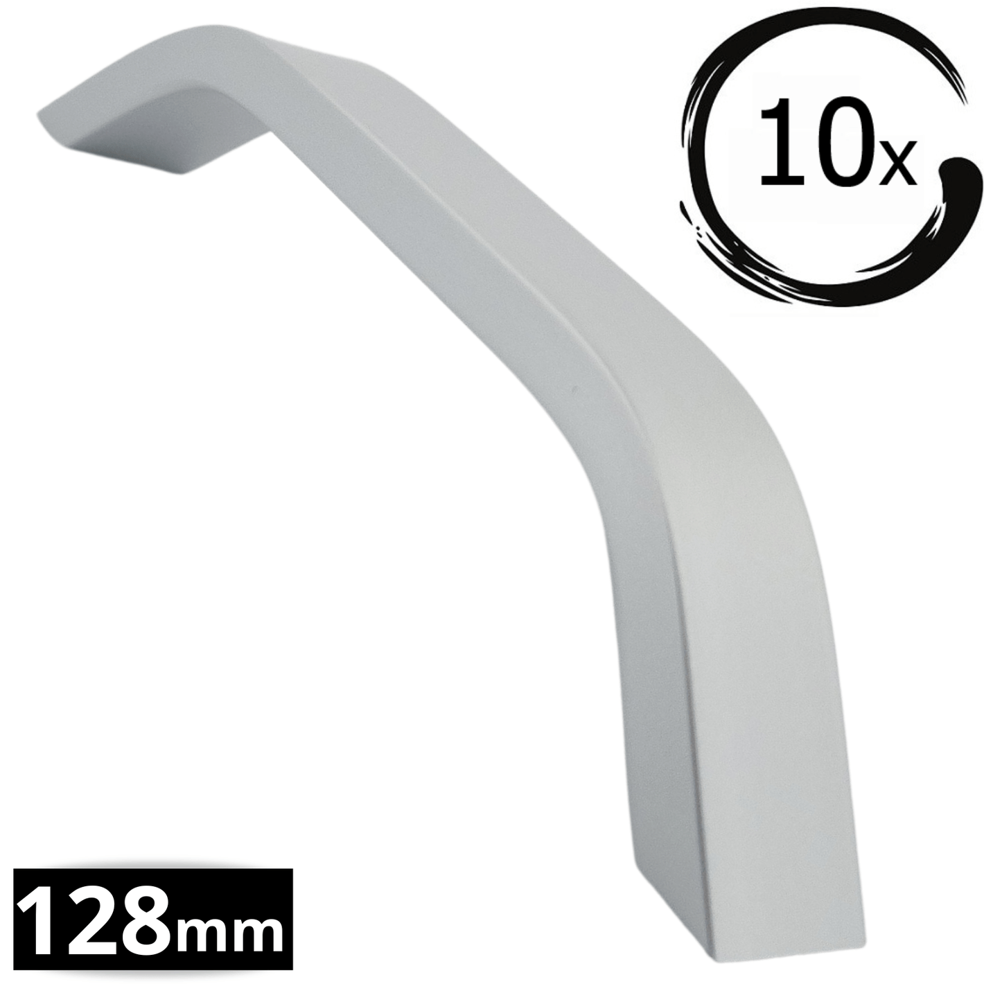 10X Handgreep 128mm Aluminium Mat – Tulsa - BY MJM - GMJ10-10