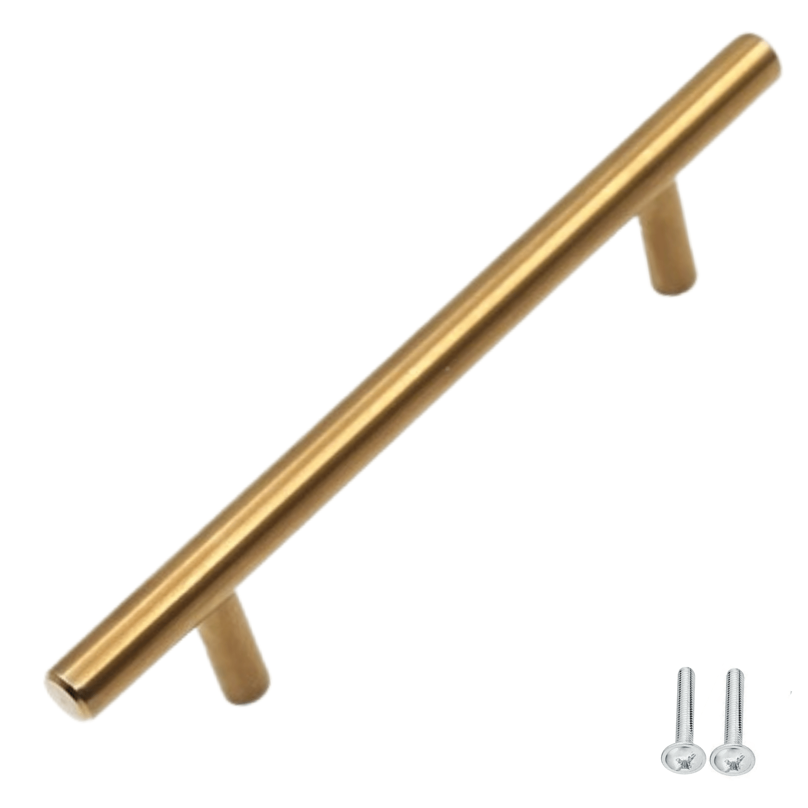 10X handgrepen/handvatten 128mm RVS goud voor een luxe, uniforme look. Incl. schroeven, eenvoudig te monteren. Levering uit eigen voorraad; voor 15:00 besteld, morgen in huis. - BY MJM - GMJ43-20
