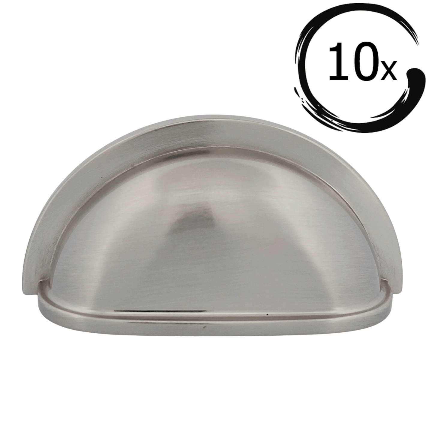 10X Komgreep 76mm Geborsteld Nikkel – Columbia - BY MJM - GMJ80-10