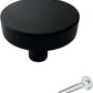 20X Deurknop Circle 40 mm Knop Rond Zwart