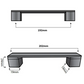 Handgreep Austin 192 mm Aluminium Zwart