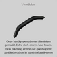 Handgreep Tulsa 160 mm Zwart