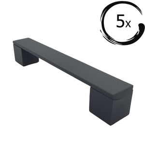 5X Austin 128 mm Aluminium Zwart