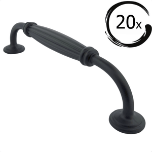 20X Handgreep / Meubelgreep Norfolk 128 mm Zwart