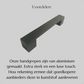 Handgreep Austin 160 mm Aluminium Zwart