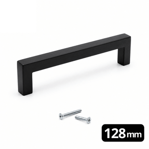 Handgreep 128mm RVS Zwart – Dallas