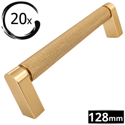 20x Griff 128mm Edelstahl Gold – Miami