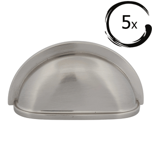 5X Komgreep Columbia 76 mm Geborsteld Nikkel