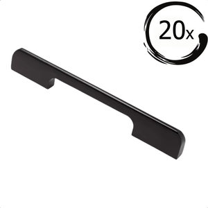 20X Handgreep Seattle 128 / 160  mm Aluminium Zwart