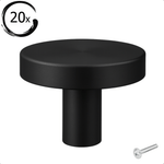 20X Deurknop 30mm Zwart – Harbor - BY MJM - GMJ91-20