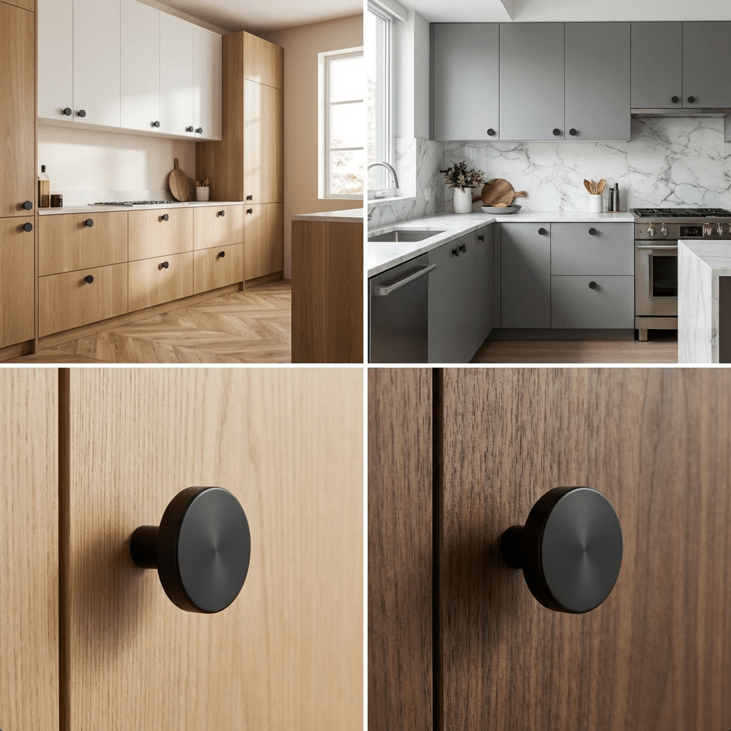 20X Deurknop 30mm Zwart – Harbor - BY MJM - GMJ91-20