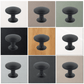 20X Deurknop Macon 27 mm – Aluminium Zwart - BY MJM - GMJ01-20