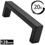 20X Handgreep 128mm RVS Zwart – Atlanta - BY MJM - GMJ05-20