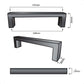20X Handgreep 128mm RVS Zwart – Atlanta - BY MJM - GMJ05-20