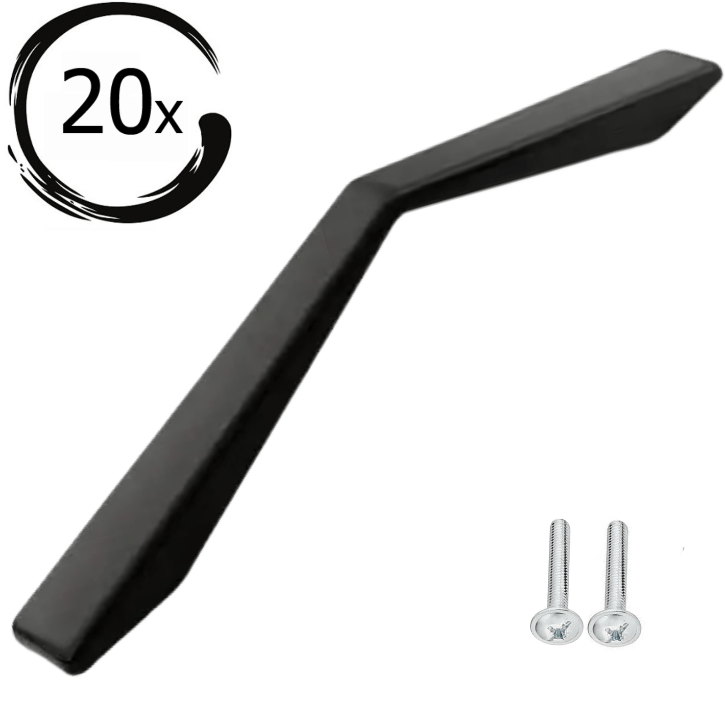 20X Handgreep 128mm Zwart – Ocean - BY MJM - GMJ119-20