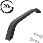 20X Handgreep 128mm Zwart – Tulsa - BY MJM - GMJ12-20