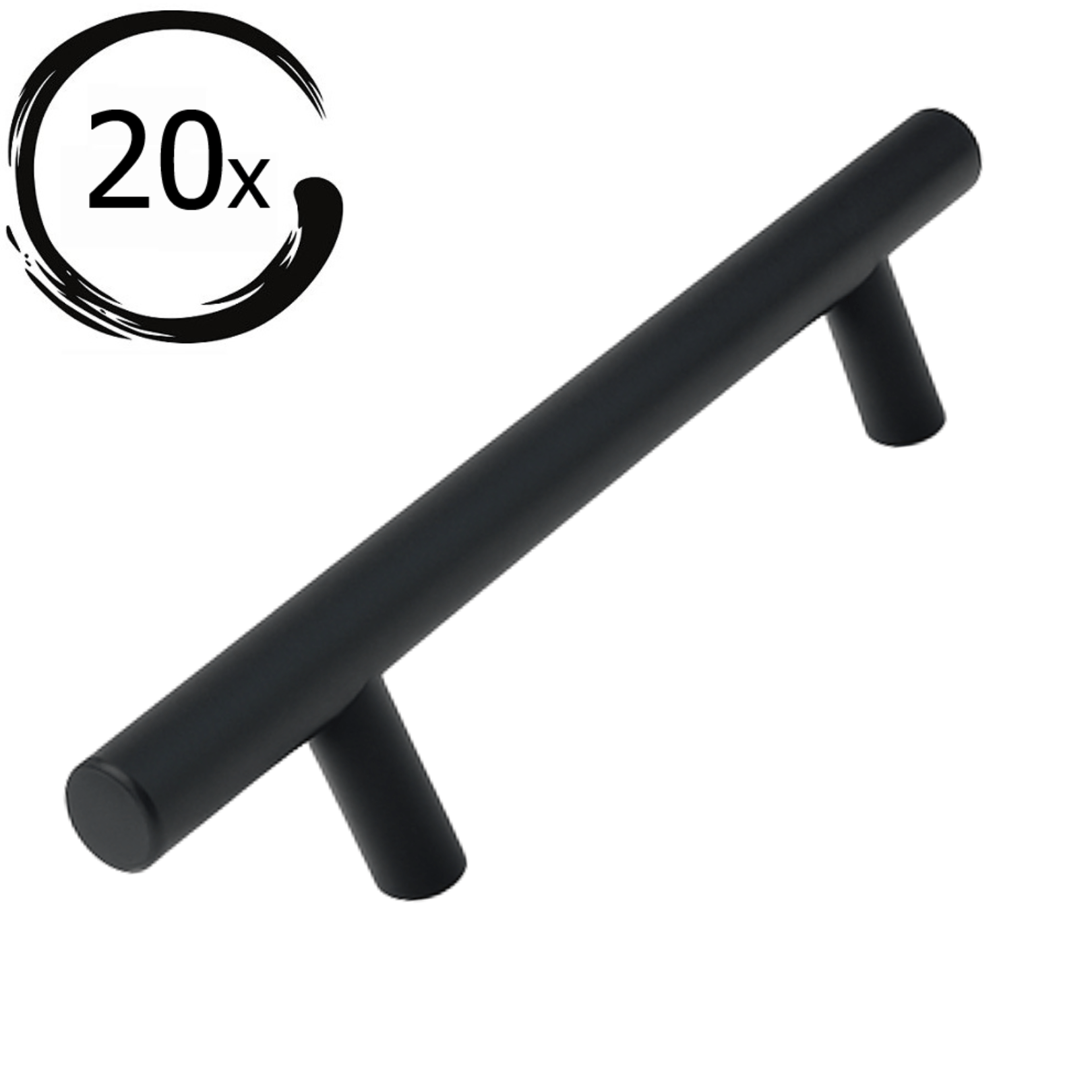 20X Handgreep 160mm RVS Zwart – Denver - BY MJM - GMJ09-20