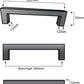 20X Handgreep 192mm RVS Zwart – Dallas - BY MJM - GMJ29-20