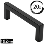 20X Handgreep 192mm RVS Zwart – Dallas - BY MJM - GMJ29-20
