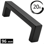 20X Handgreep 96mm RVS Zwart – Atlanta - BY MJM - GMJ55-20