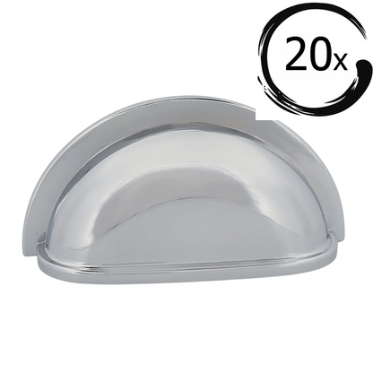 20X Komgreep Columbia 76 mm Chroom - BY MJM - GMJ81-20