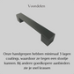 Handgreep Austin 160 mm Aluminium Zwart