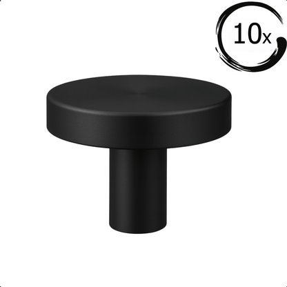 10X Deurknop Harbor Zwart