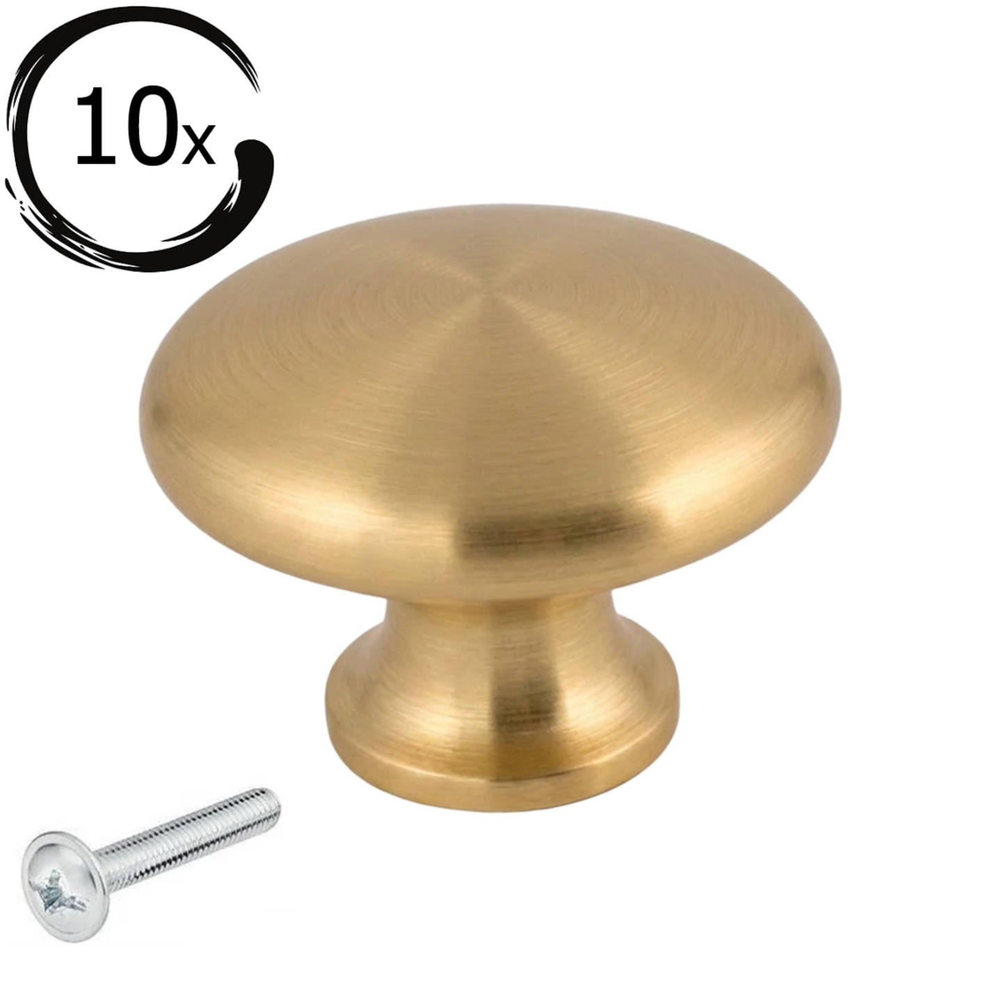 10X Deurknop 27mm Goud – Macon