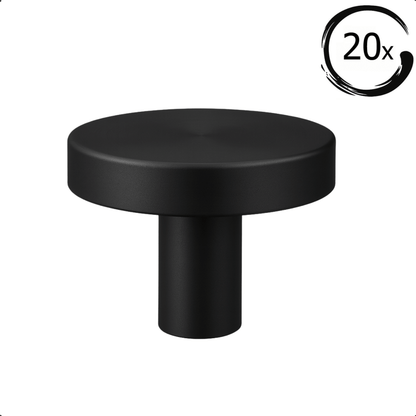 20X Deurknop Harbor Zwart