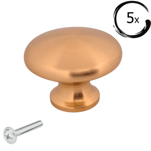 5X Deurknop Macon 27 mm Goud