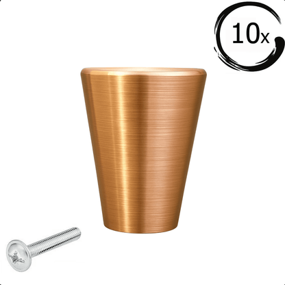 10X Deurknop / Meubelknop Akron Goud