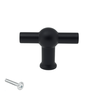 10X Deurknop Kansas 48 mm Zwart