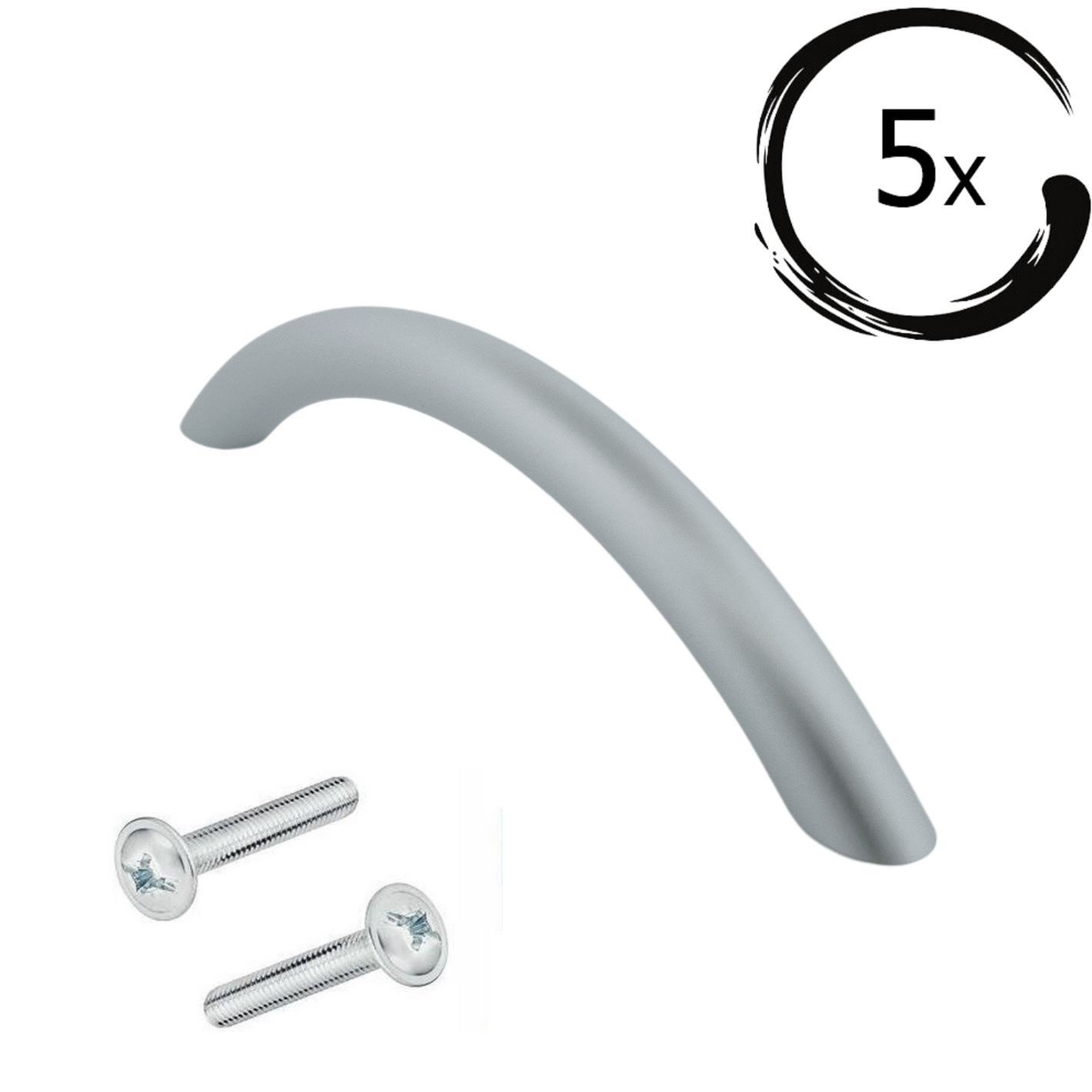 5X Handgreep Chicago 96 mm Aluminium