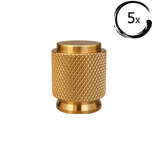 5X Deurknop Dodge Goud