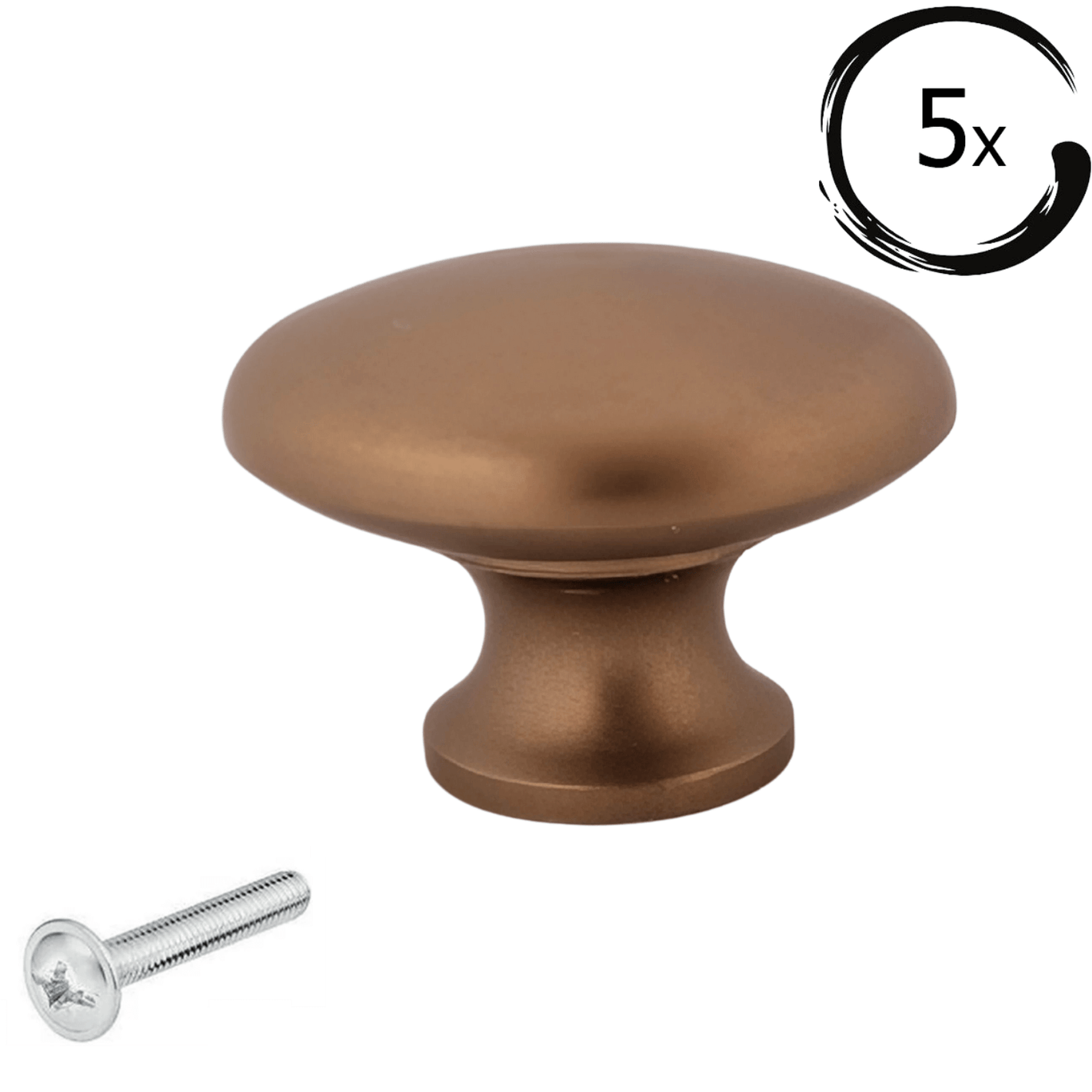 5X Deurknop Macon 27 mm Brons