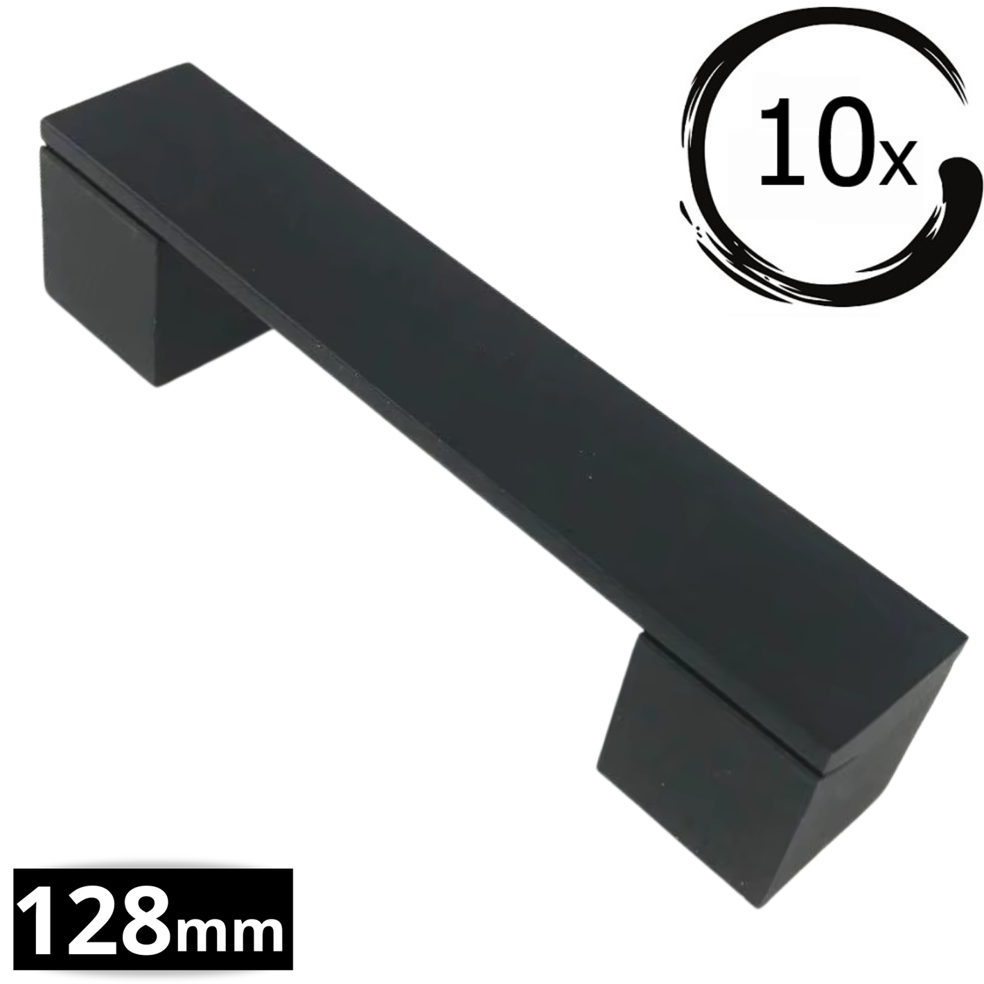 10X Handgreep 128mm Aluminium Zwart – Austin