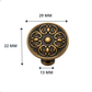 Meubelknop 29mm Brons – Odgen