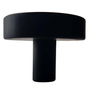 5X Deurknop Circle 40 mm Knop Rond Zwart